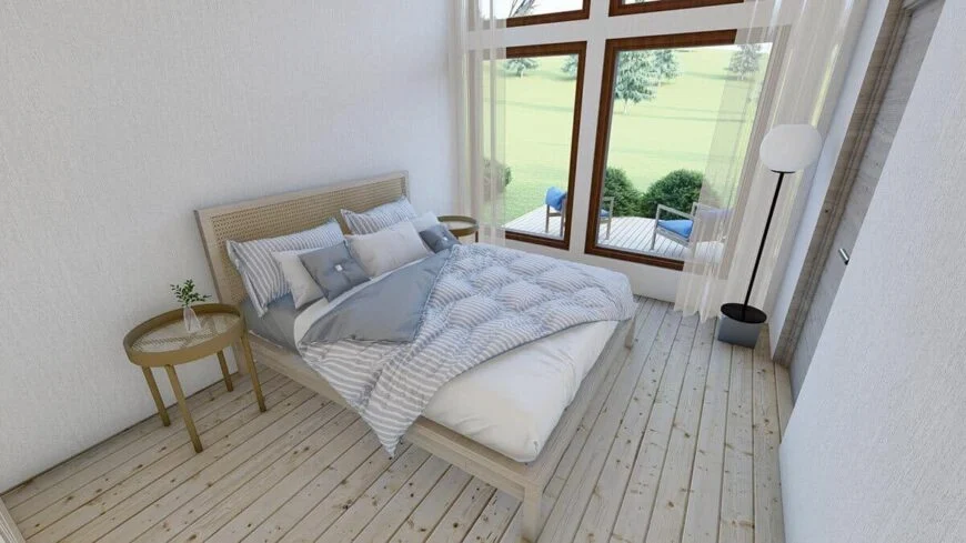 0368 rustic single story 2 bedroom contemporary home smallhometours