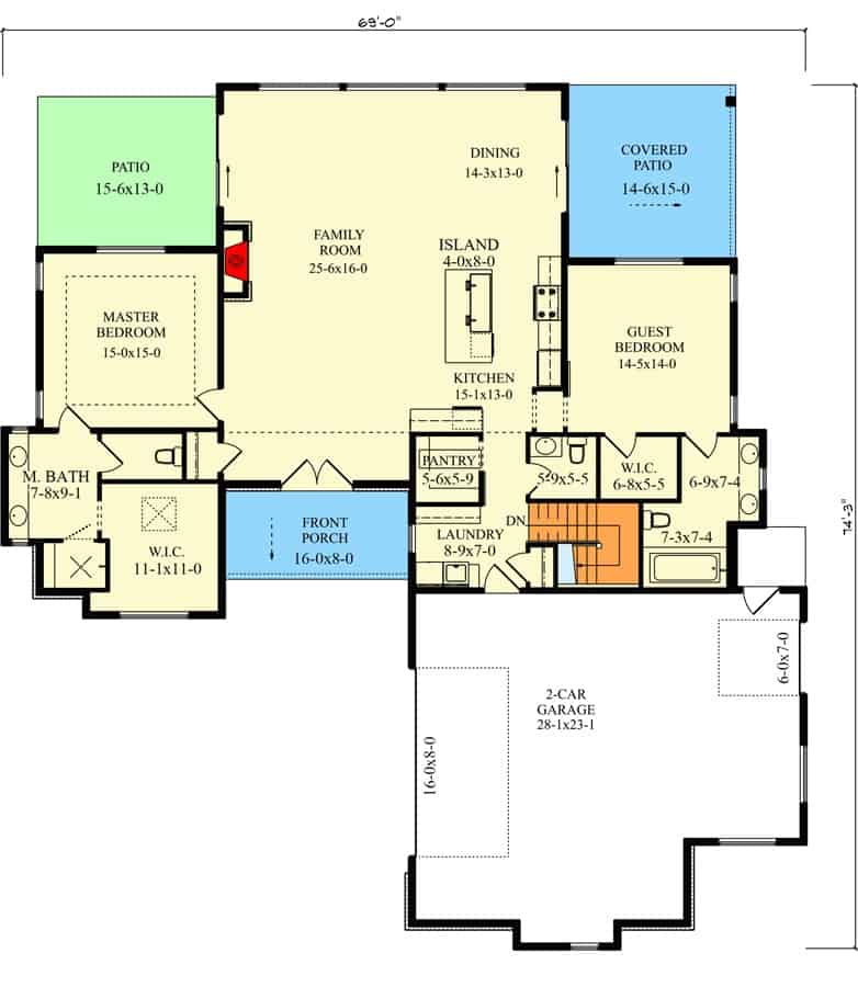 0369 single story 2 bedroom mid century modern home smallhometours 13