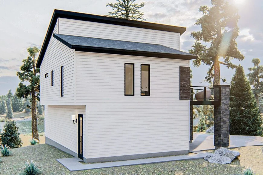 0370 2 bedroom two story modern carriage home with upper level deck smallhometours 4