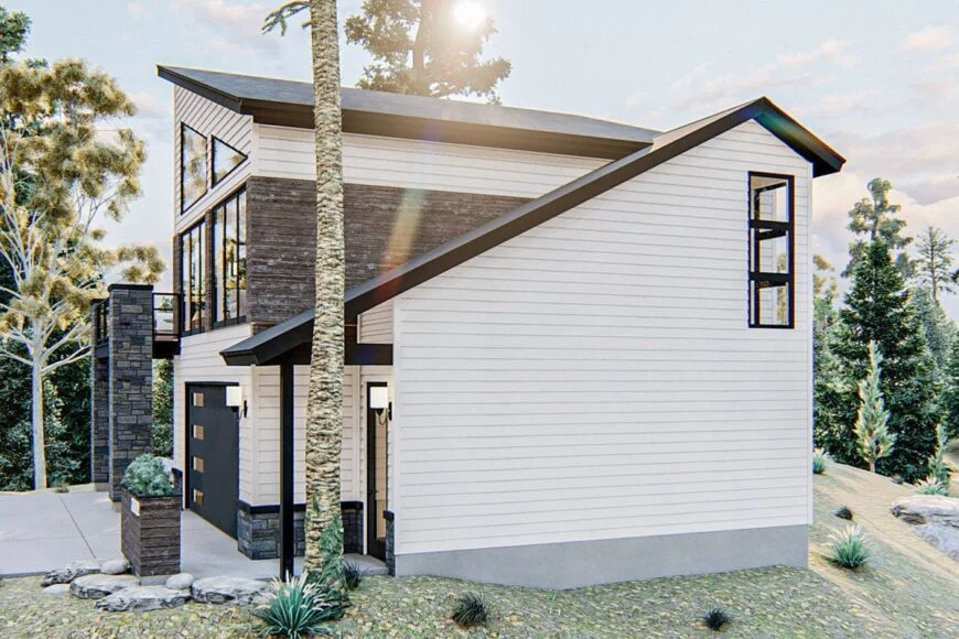 0370 2 bedroom two story modern carriage home with upper level deck smallhometours 5