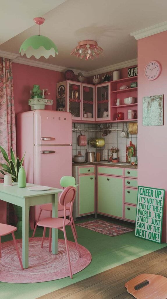 Kitschy Kitchen Inspo Decor Ideas Inspirations smallhometours.com 1
