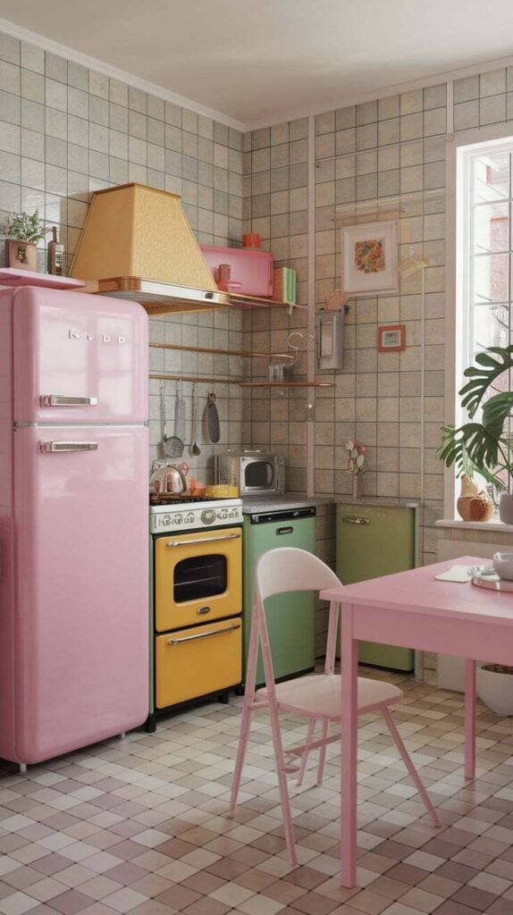 Kitschy Kitchen Inspo Decor Ideas Inspirations smallhometours.com 9