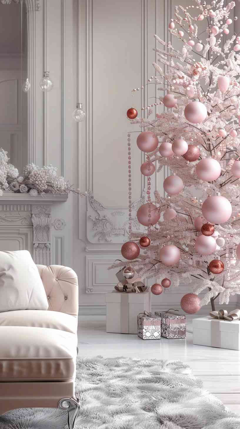 Merry Pinkmas: 51+ Festive Pink Christmas Tree Ideas That You’ll Love ...
