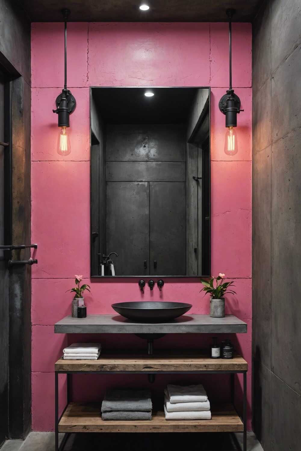 21+ Stunning Pink and Black Small Bathroom Ideas You'll Love - Small ...