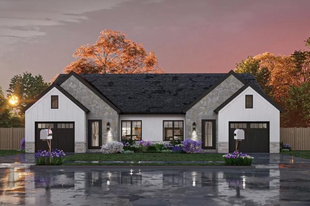 0397 623358DJ modern cottage duplex architectural designs smallhometours.com 4