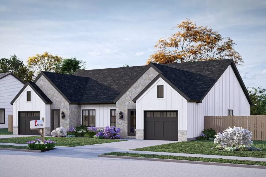 0397 623358DJ modern cottage duplex architectural designs smallhometours.com 7