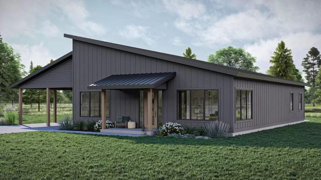 0409 623369DJ modern barndominium architectural designs smallhometours.com 2