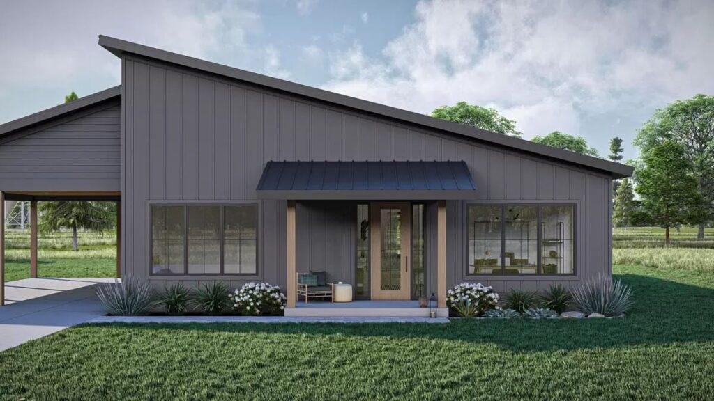 0409 623369DJ modern barndominium architectural designs smallhometours.com 4