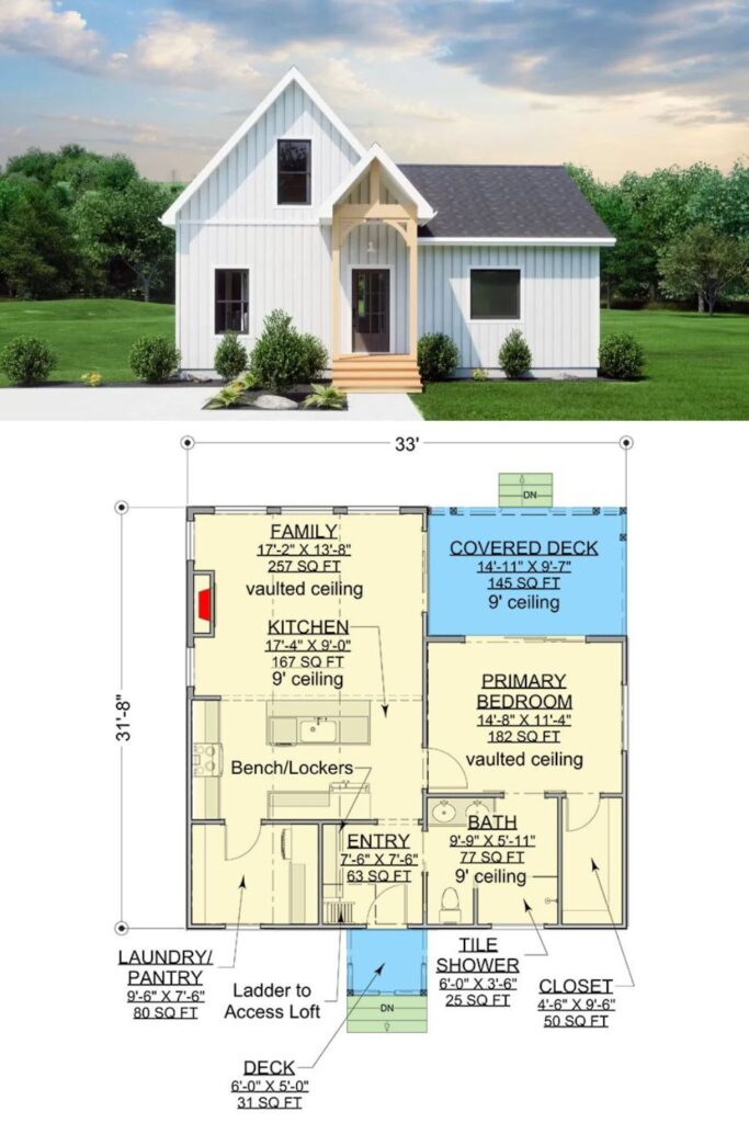 0412 300084FNK cottage home architectural designs smallhomtours.com 1