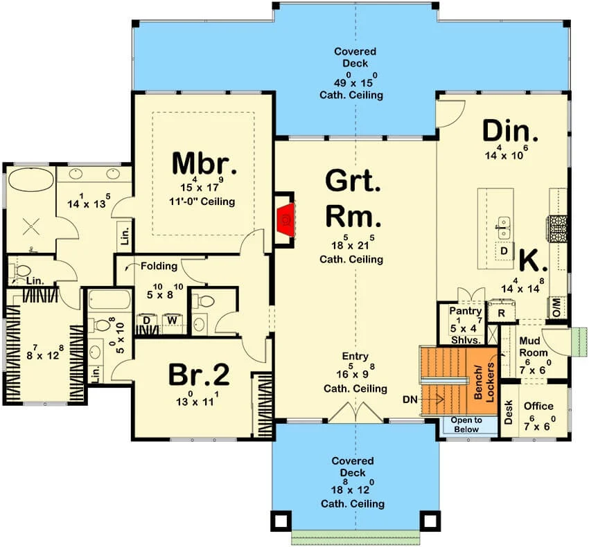 0417 623376DJ cottage lake house architectural designs smallhometours.com 2