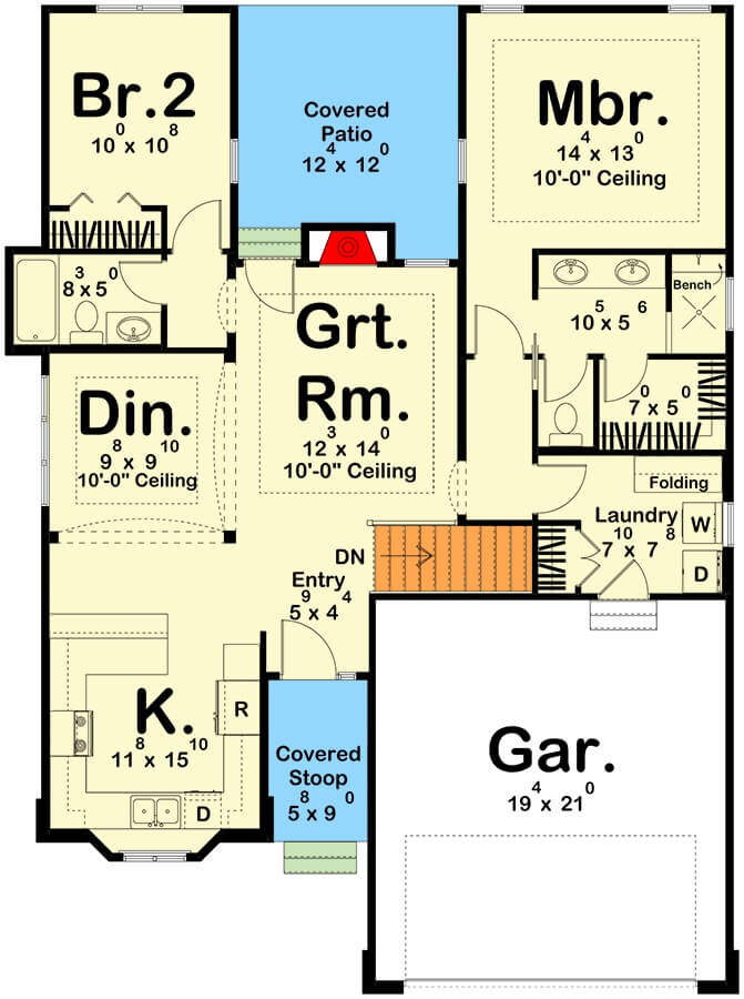 0443 62503DJ traditional home architectural designs smallhometours.com 14