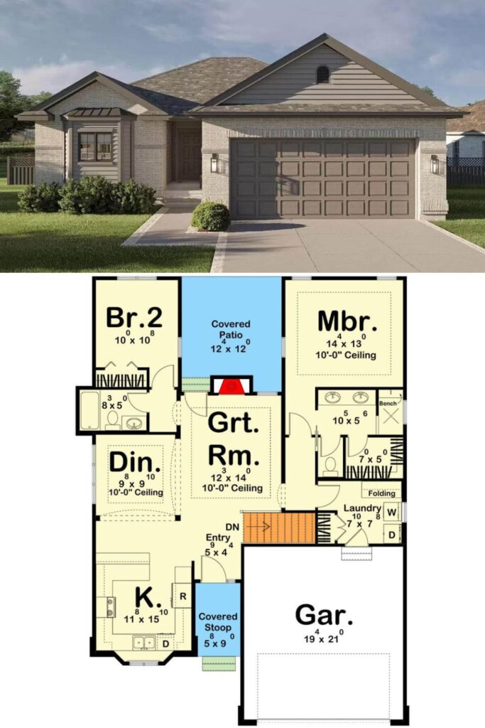 0443 62503DJ traditional home architectural designs smallhometours.com 2