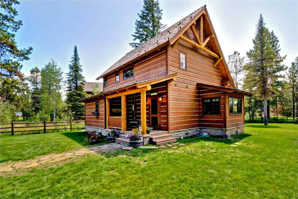 0474 rustic 2 bedroom log cabin 1362 sq ft floor plan smallhometours.com 12