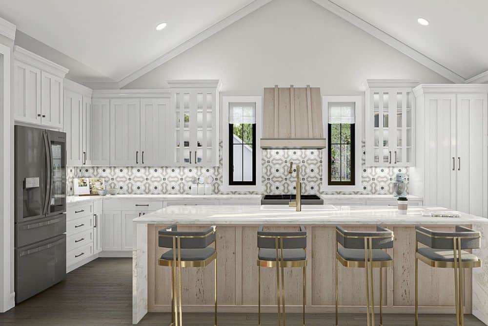 0484 single story 2 bedroom new american home with open floor plan and garage smallhometours.com 4
