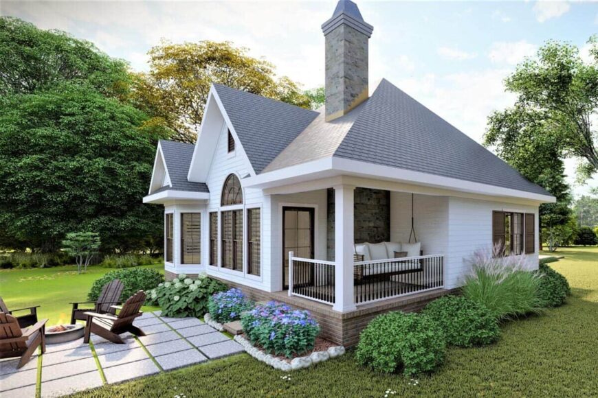 0503 single story european style 2 bedroom cottage smallhometours.com 6