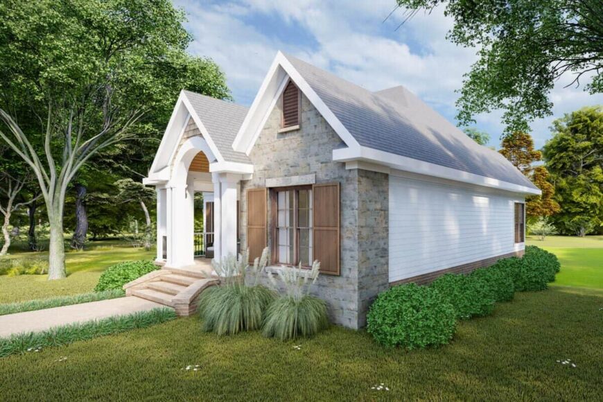 0503 single story european style 2 bedroom cottage smallhometours.com 8