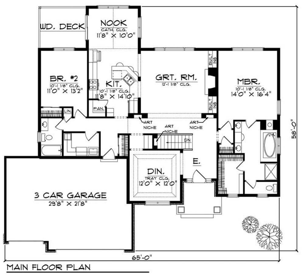 0508 101 1336 traditional home the plan collection smallhometours.com 13