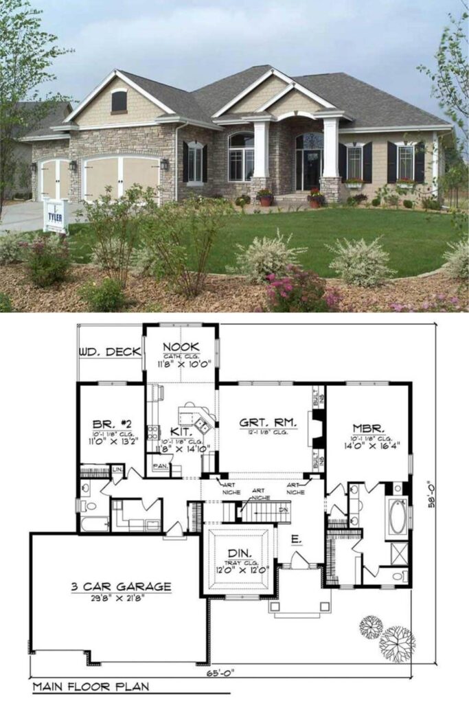 0508 101 1336 traditional home the plan collection smallhometours.com 2