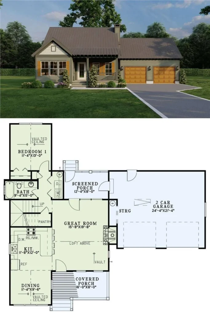 0516 153 2123 rustic home the plan collection smallhometours.com 1