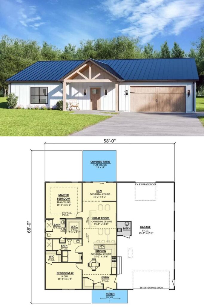 0519 911049JVD barndominium style cottage architectural designs smallhometours.com 2 1