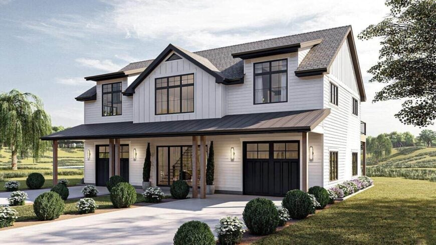 0523 modern farmhouse style 2 bedroom two story carriage home smallhometours.com 13