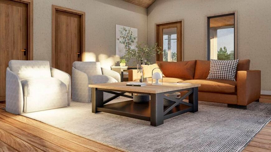 0529 rustic single story 2 bedroom cottage smallhometours.com 5
