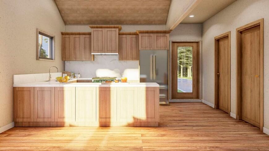 0529 rustic single story 2 bedroom cottage smallhometours.com 6