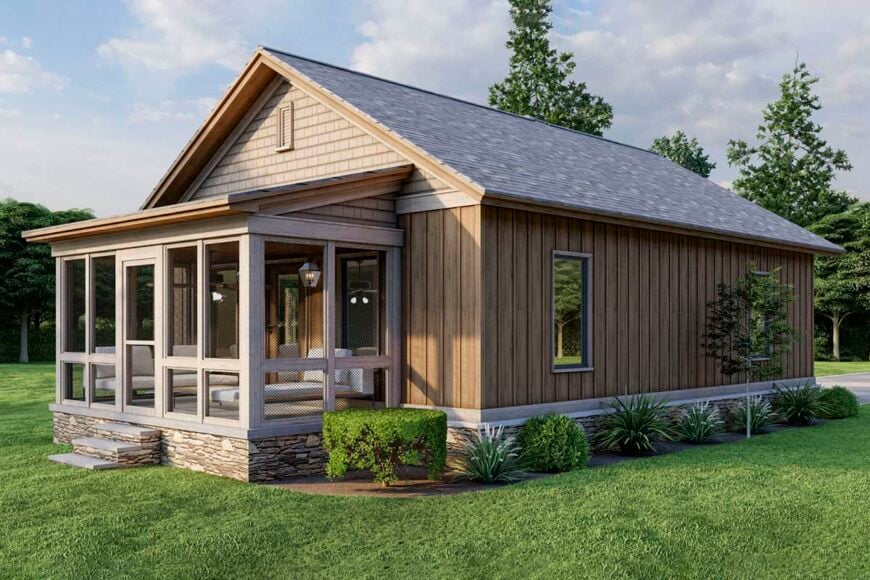 0529 rustic single story 2 bedroom cottage smallhometours.com 9