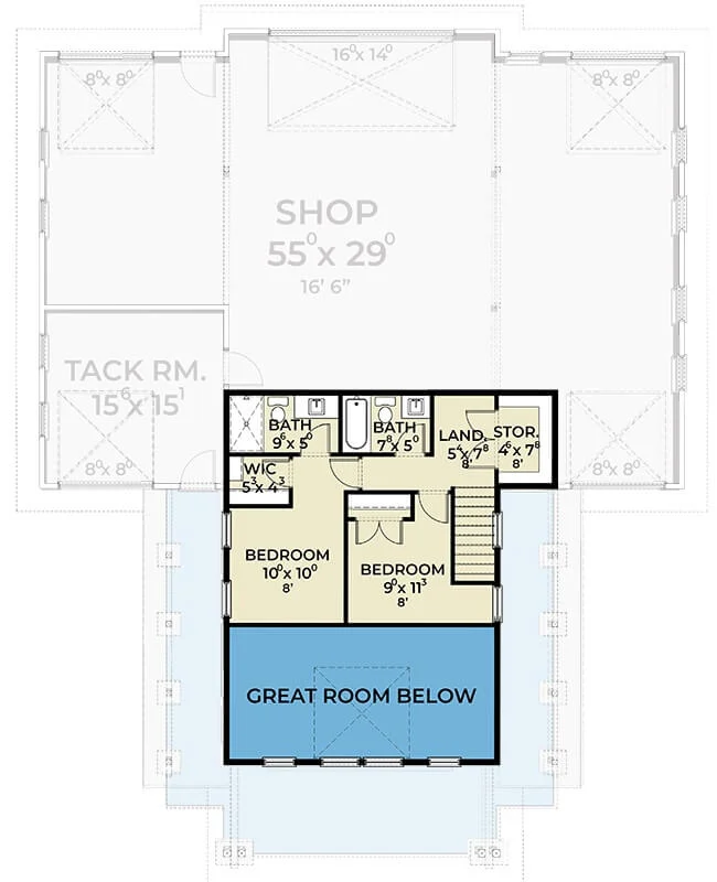 0546 280209JWD barndominium style architectural designs smallhometours.com 6