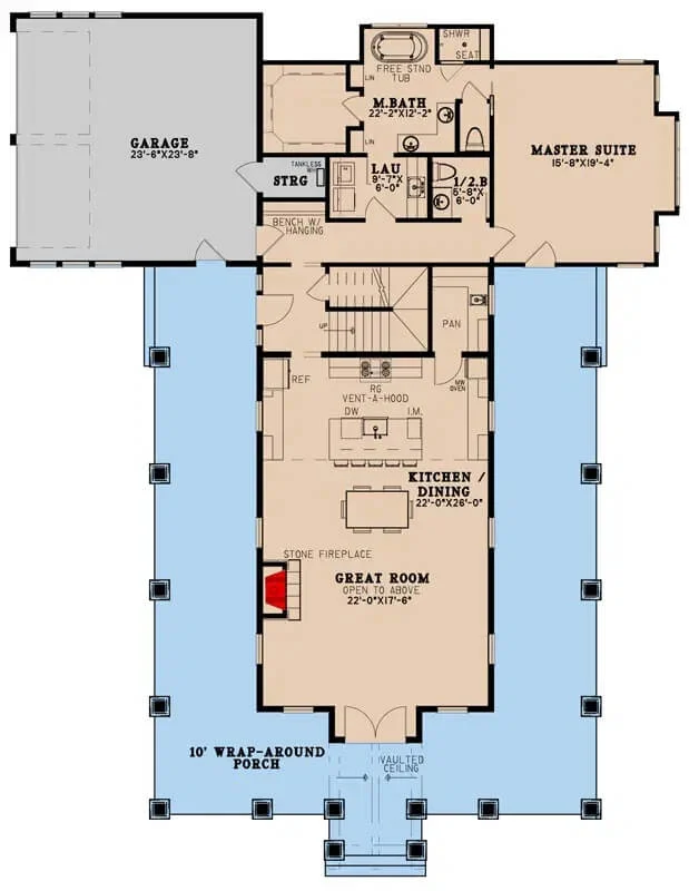 0558 70718MK rustic home architectural designs smallhometours.com 15