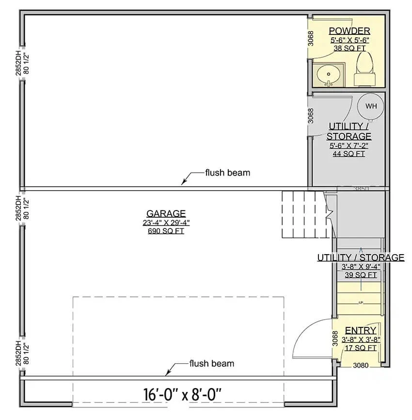 0561 300112FNK modern carriage home architectural designs smallhometours.com 13