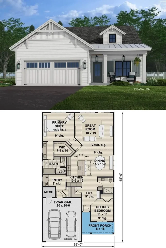 0564 14888RK country farmhouse architectural designs smallhometours.com 1 1