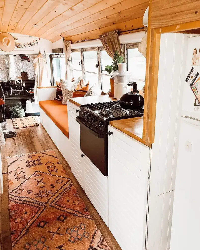 0230 Couple builds a gorgeous school bus tiny house smallhometours.com 3