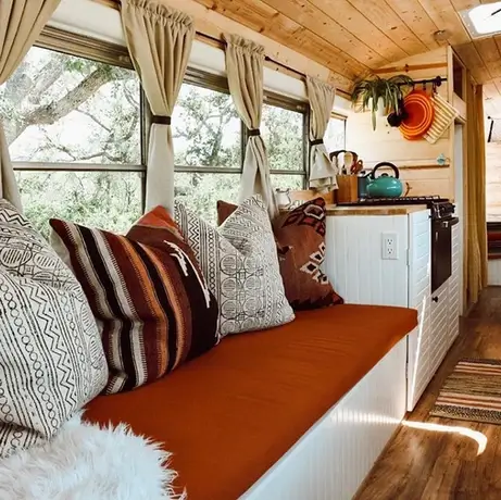 0230 Couple builds a gorgeous school bus tiny house smallhometours.com 6