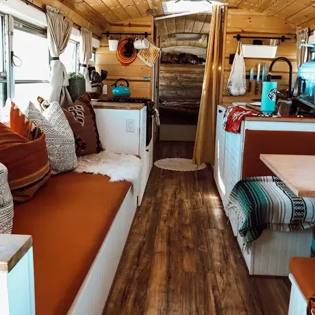 0230 Couple builds a gorgeous school bus tiny house smallhometours.com 7