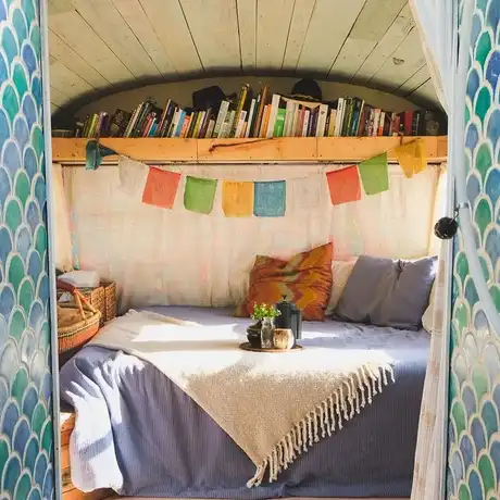 0237 Amazing DIY school bus conversion with walkthrough shower smallhometours.com 3
