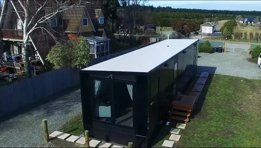 0243 Tiny house on wheels designed to withstand earthquakes smallhometours.com 1