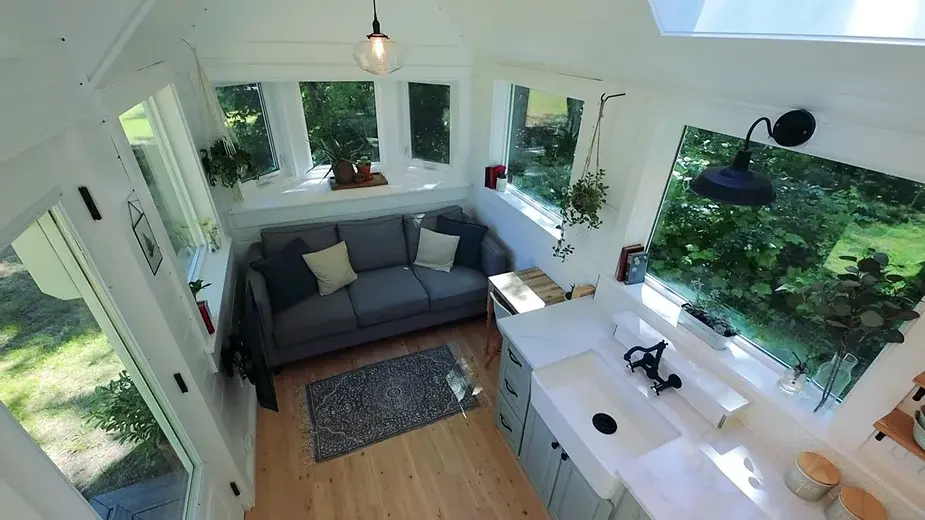 0246 Couple downsize their big house to a tiny house smallhometours.com 5