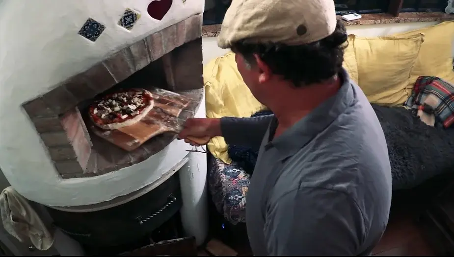 0250 European style tiny house with pizza oven outside shower smallhometours.com 8