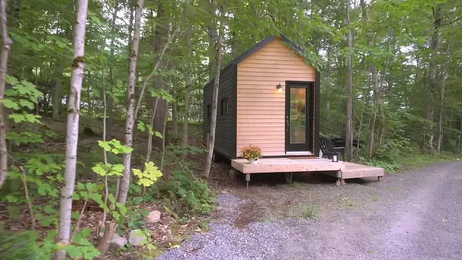 0275 250 square foot off grid Scandinavian style tiny house smallhometours.com 4