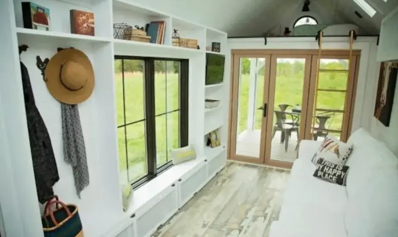 0278 Family builds amazing 36 tiny house and beautiful with a whooping 3 bedrooms smallhometours.com 3