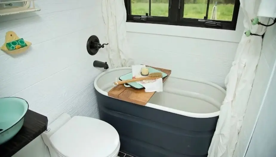 0278 Family builds amazing 36 tiny house and beautiful with a whooping 3 bedrooms smallhometours.com 4