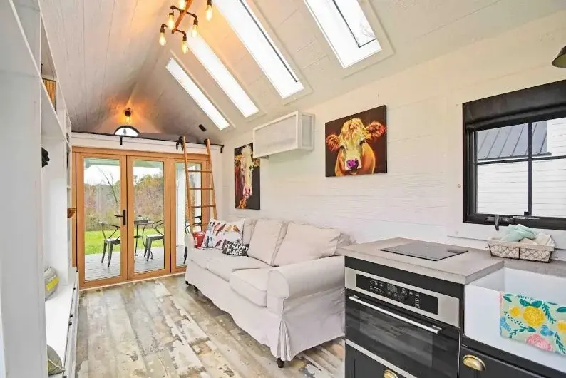 0278 Family builds amazing 36 tiny house and beautiful with a whooping 3 bedrooms smallhometours.com 6