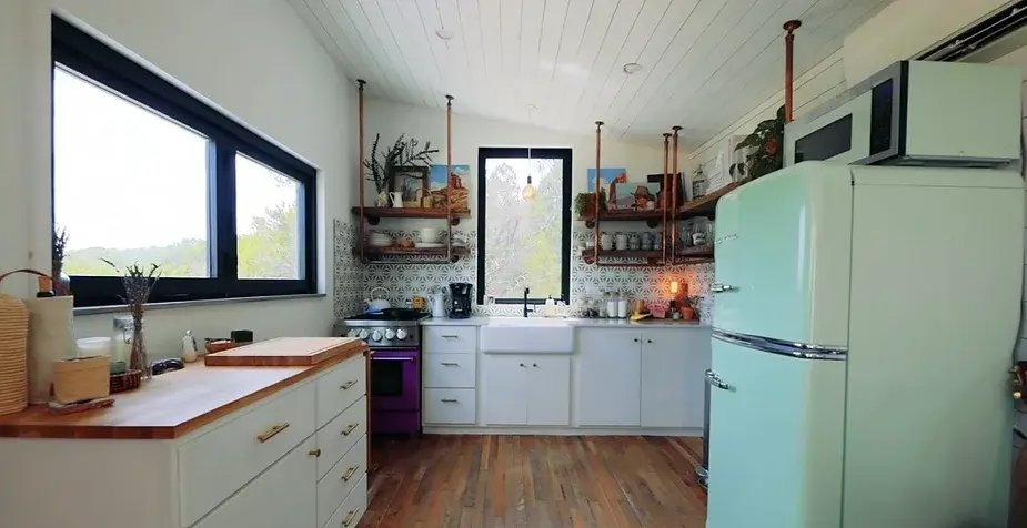 0280 Interior designer create his own colourful tiny house smallhometours.com 2