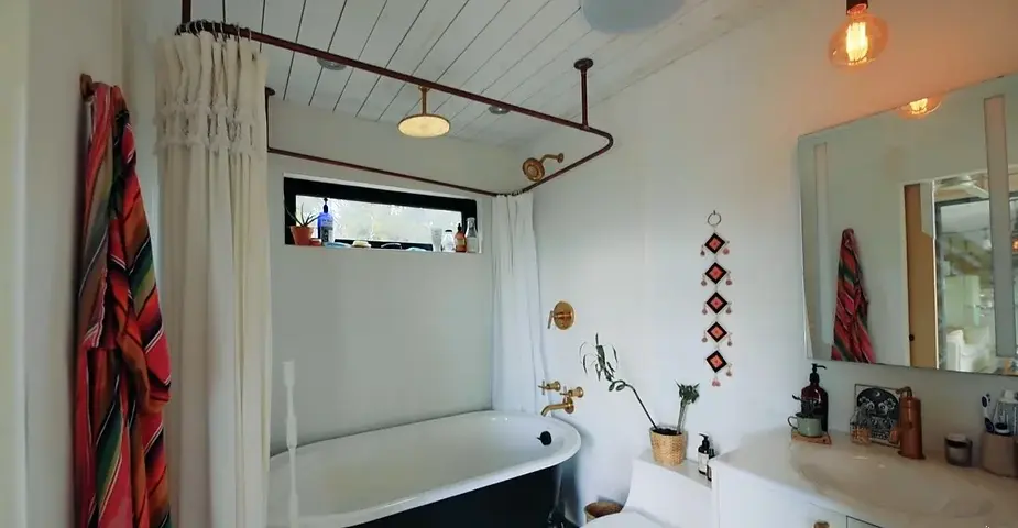 0280 Interior designer create his own colourful tiny house smallhometours.com 9