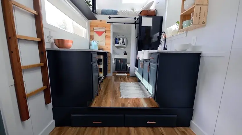 0291 Therapists couple build incredible tiny house from DIY project smallhometours.com 5