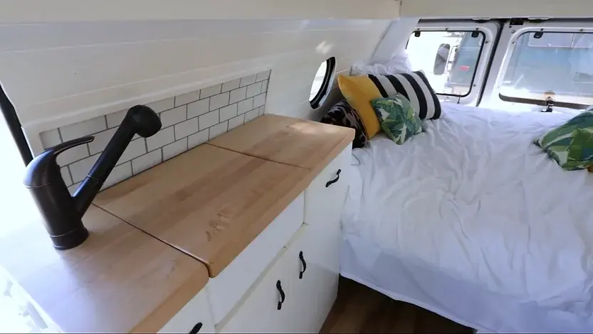 0292 Ambulance van converted into tiny homes on wheels for under 10k smallhometours.com 6