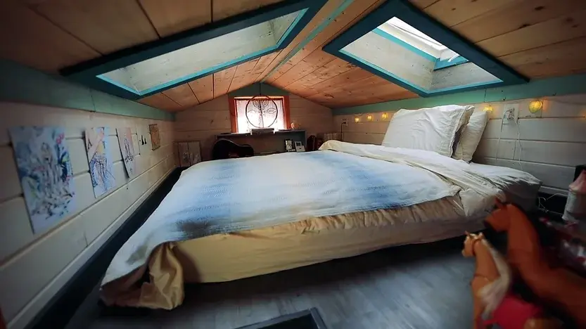 0297 3 bedroom tiny house with huge greenhouse smallhometours.com 5