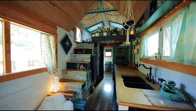 0297 3 bedroom tiny house with huge greenhouse smallhometours.com 7