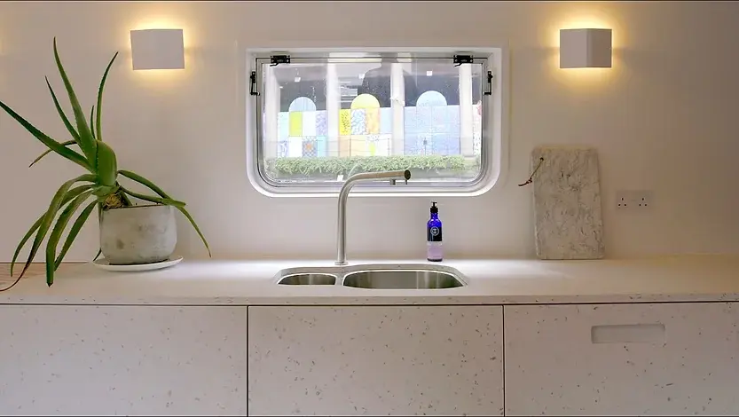 0303 A generous and calm contemporary 40sqm houseboat smallhometours 9